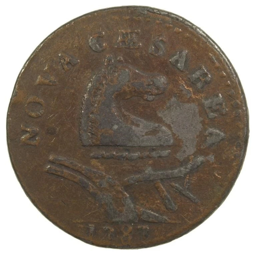 EF 1787 New Jersey Copper Electrotype