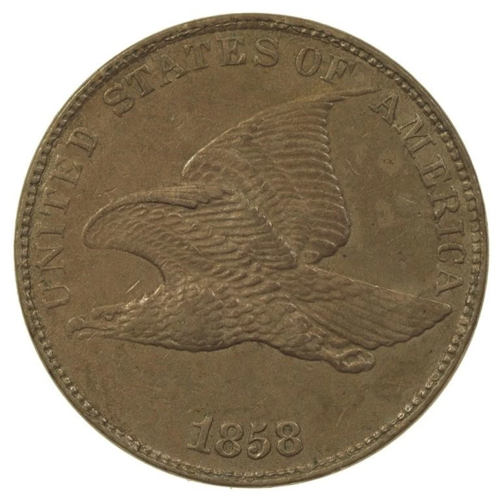 AU-50 1858 Flying Eagle Cent