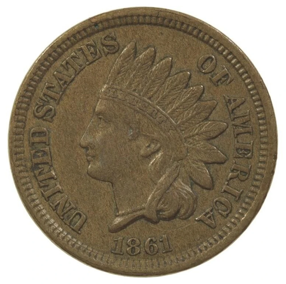EF-40 1861 Indian Cent