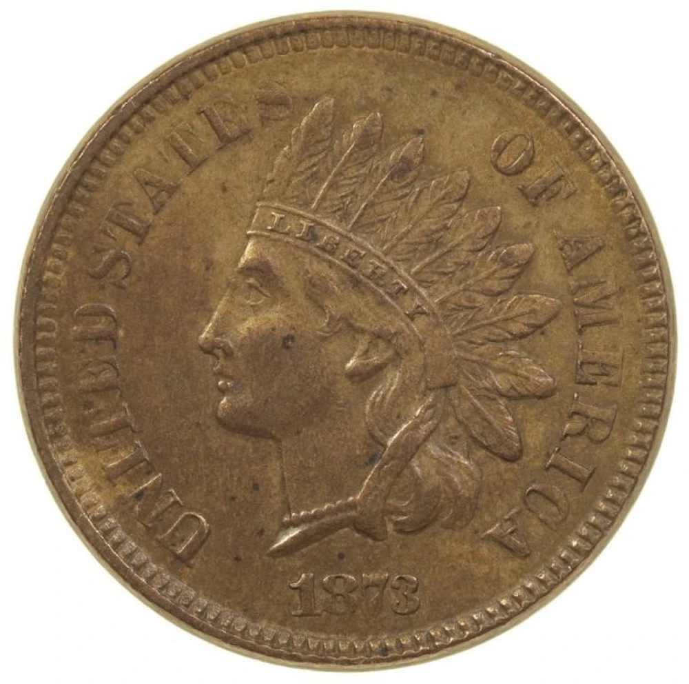 EF-40 1873 Indian Cent