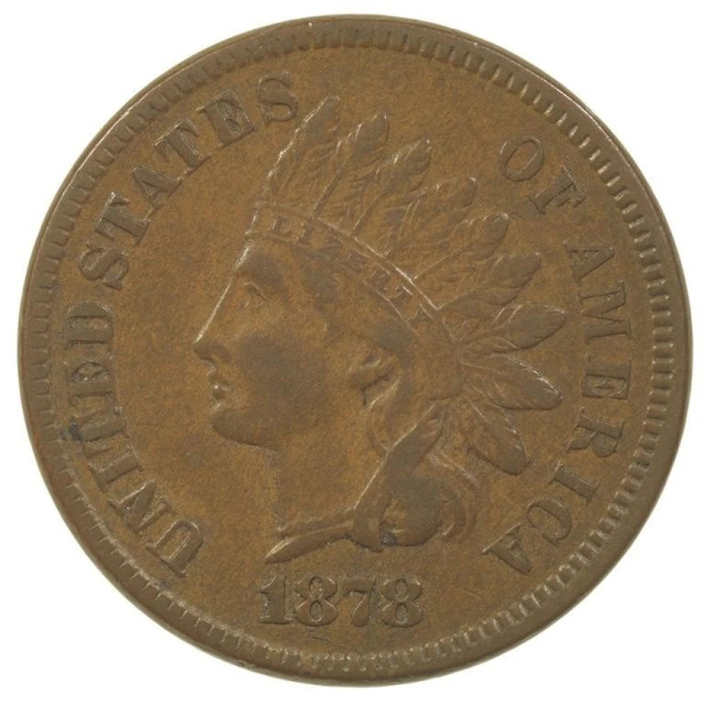 VF-35 1878 Indian Cent