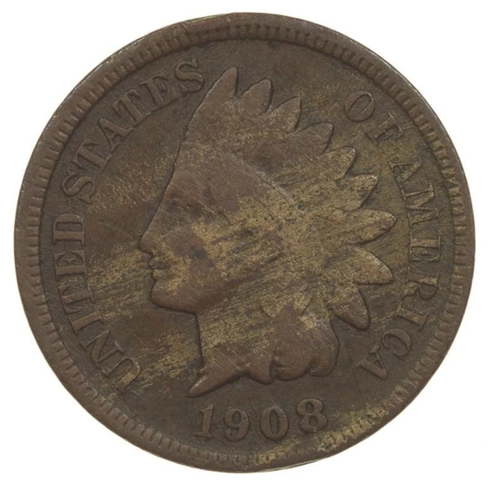 VG-F 1908-S Indian Cent
