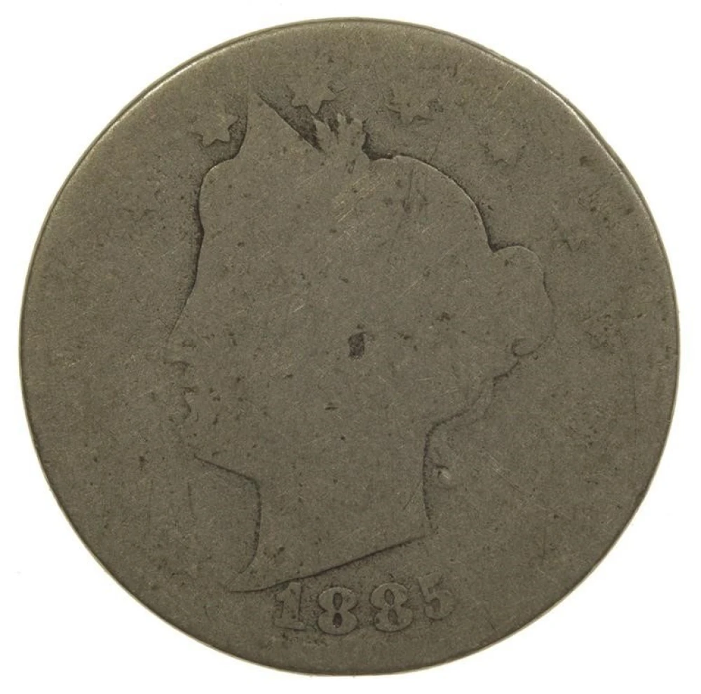Poor-2 1885 Liberty Nickel