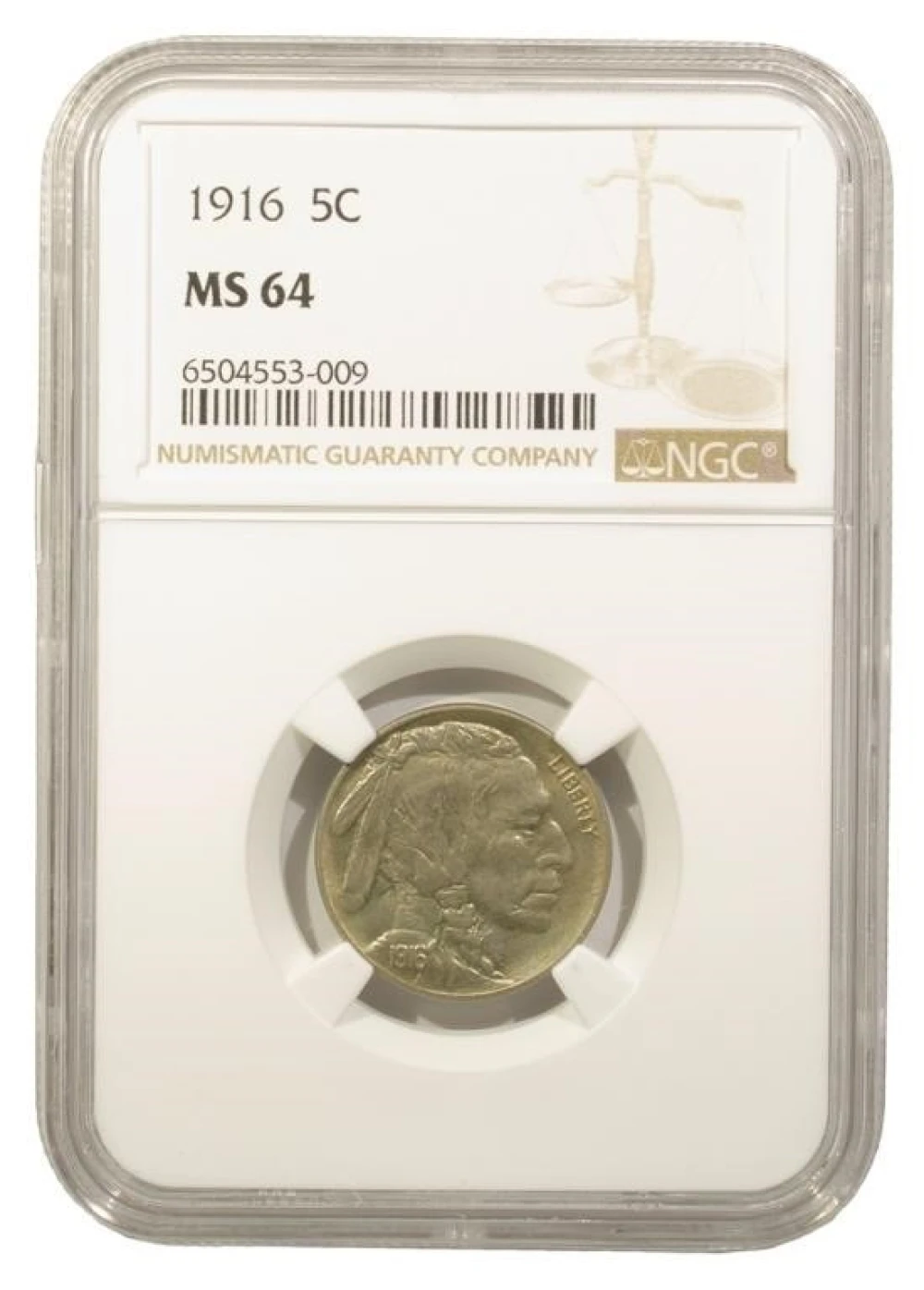 NGC MS-64 1916 Nickel