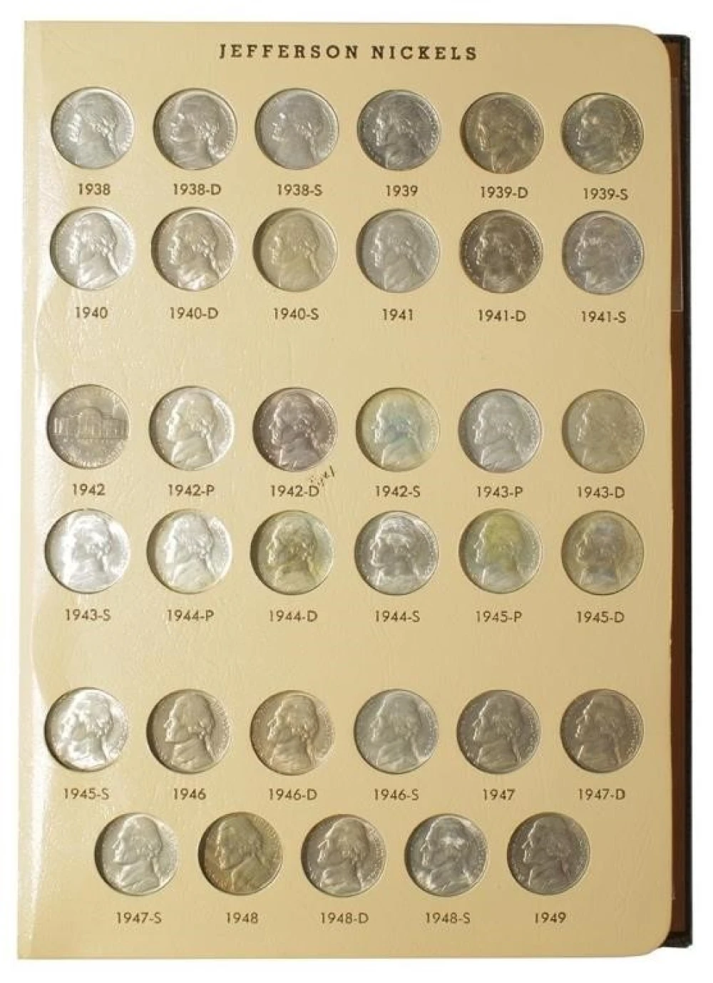 Mint State 1938-88 Jefferson Nickel Set