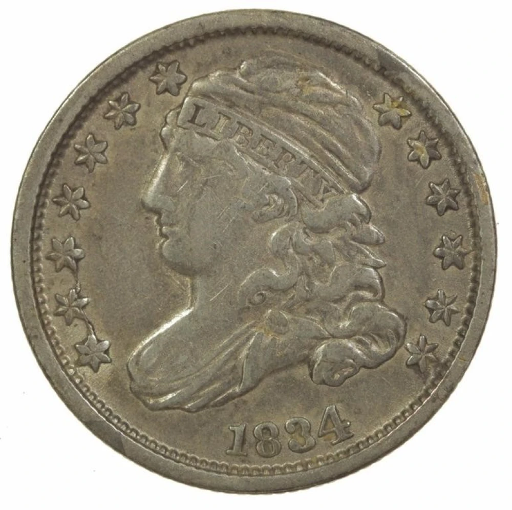 VF-25 1834 Dime