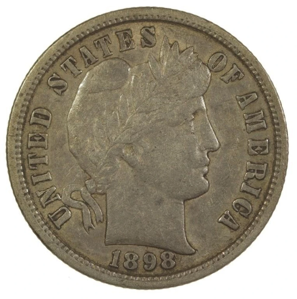 EF-40 1898-S Barber Dime