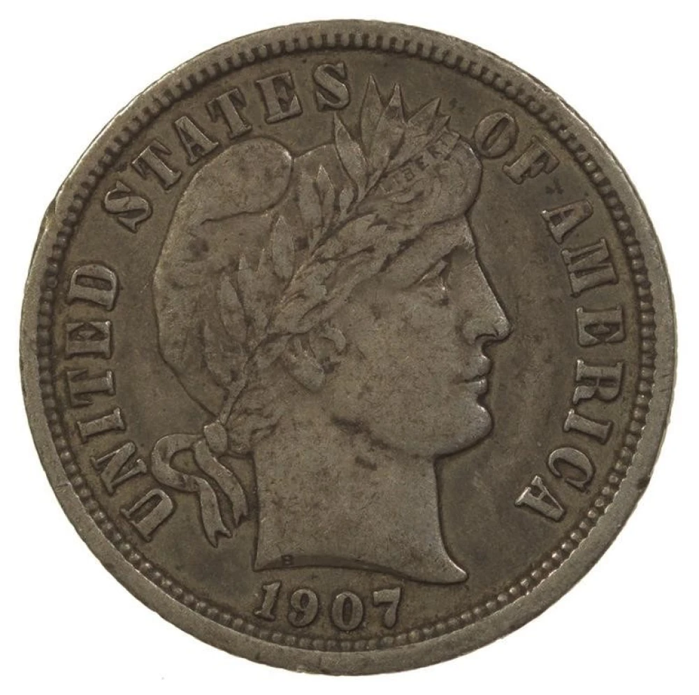 EF-45 1907-O Dime