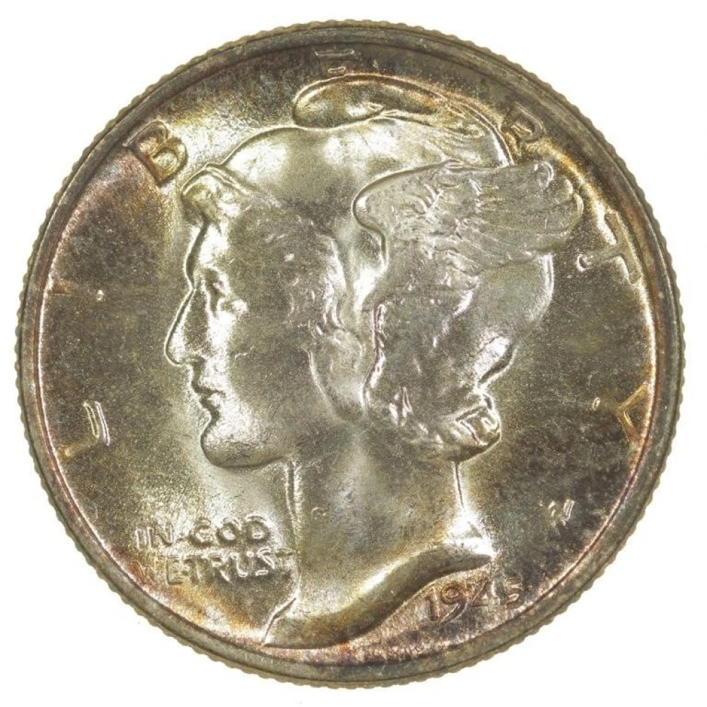 Gem Toned Dime Pair