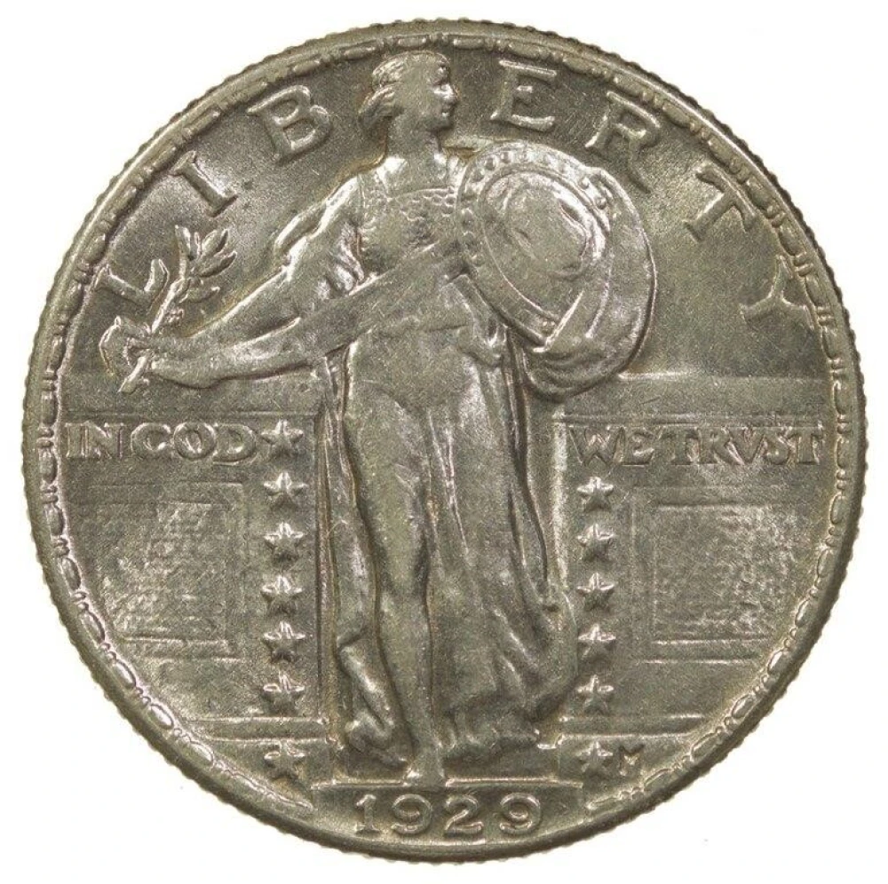 AU-58 1929 Quarter