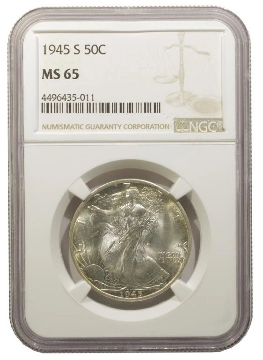 NGC MS-65 1945-S Half Dollar