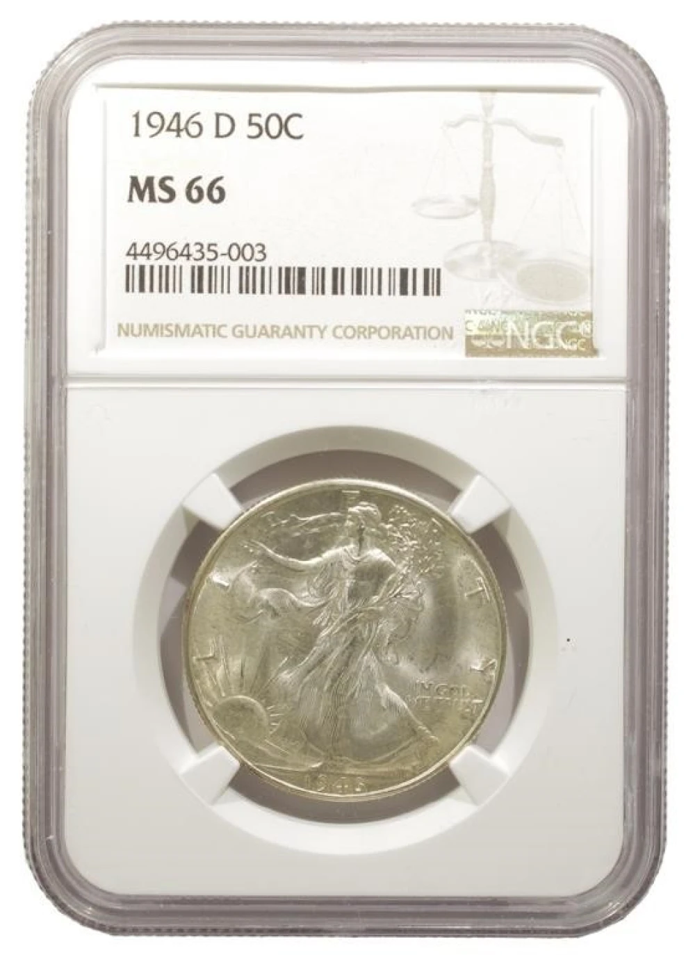 NGC MS-66 1946-D Half Dollar