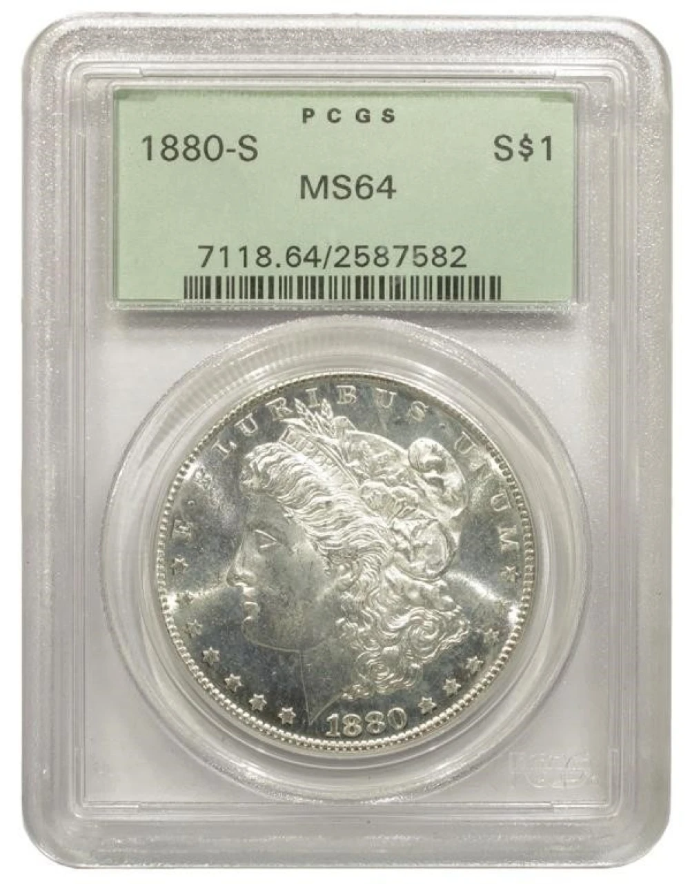 PCGS MS-64 1880-S Morgan Dollar