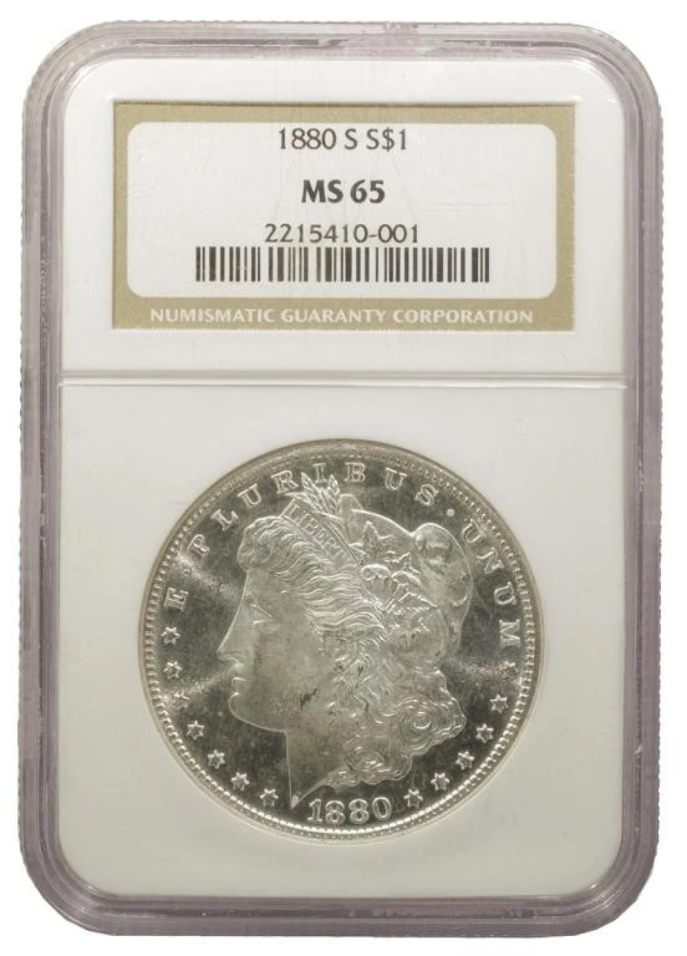 NGC MS-65 1880-S Morgan $1