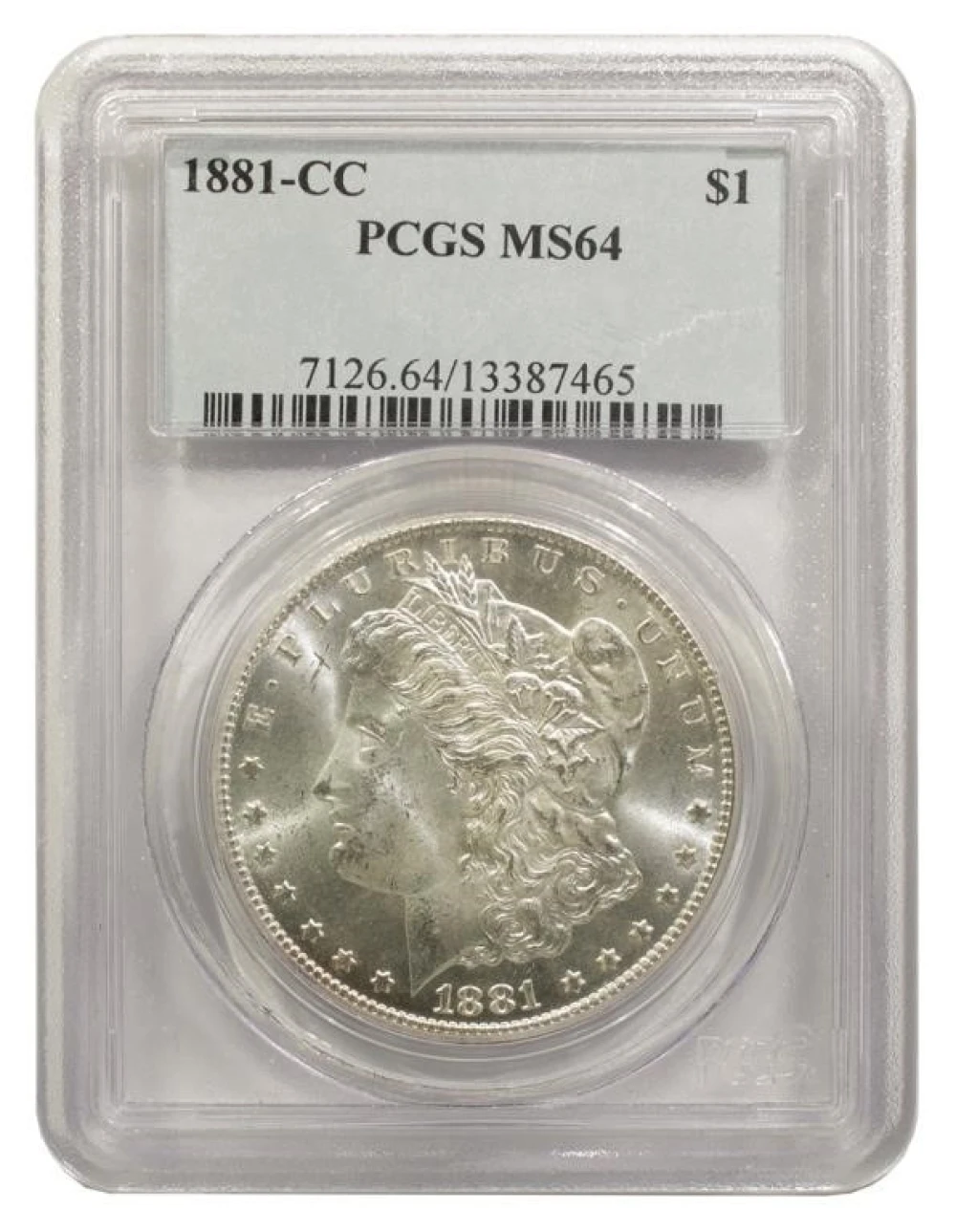 PCGS MS-64 1881-CC Morgan $1