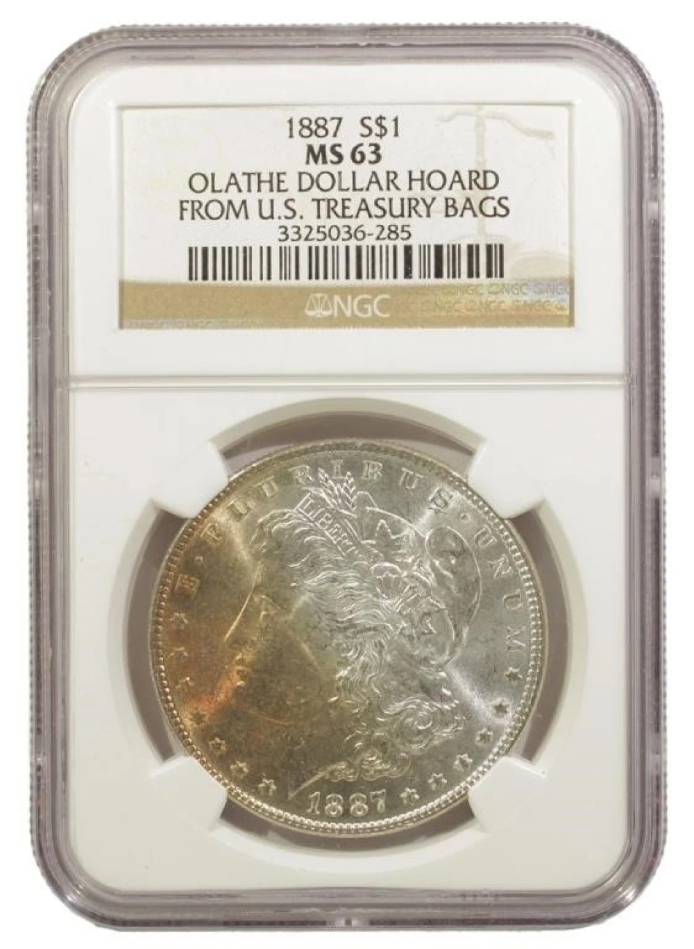 NGC MS-63 1887 Morgan Dollar
