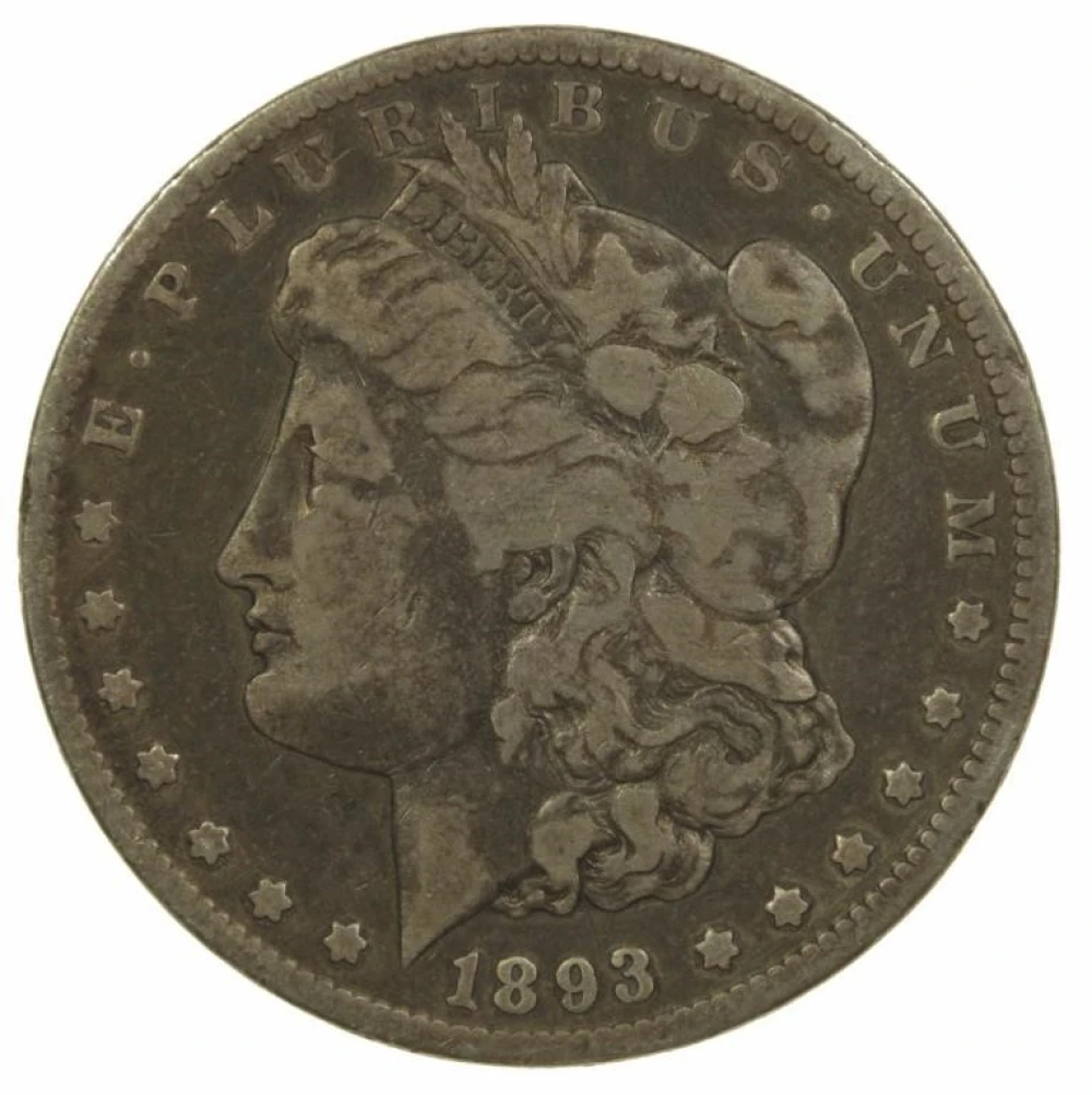 Fine-12 1893-CC Morgan $1