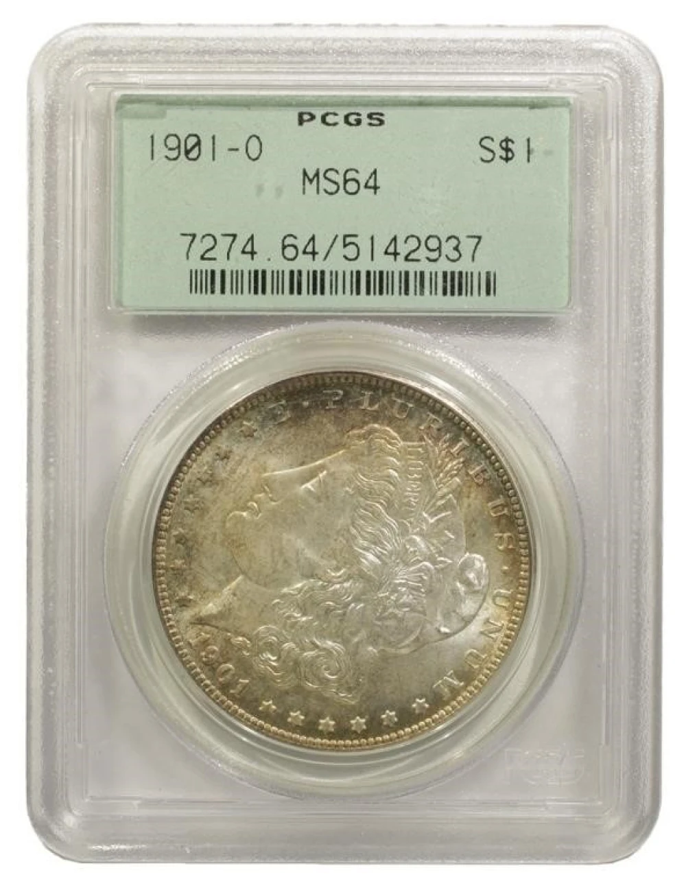 PCGS MS-64 1901-O Morgan $1