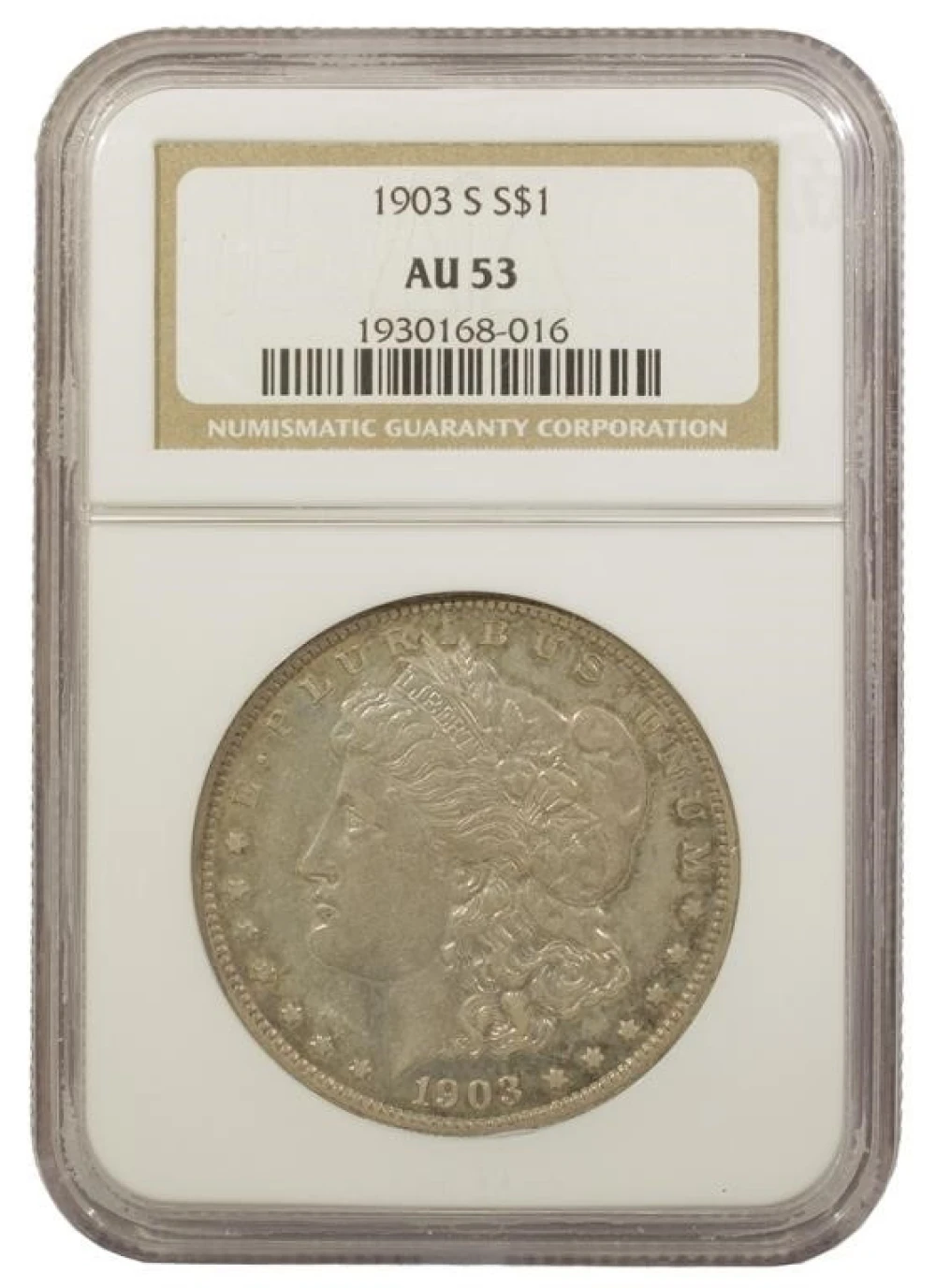 NGC AU-53 1903-S Morgan $1