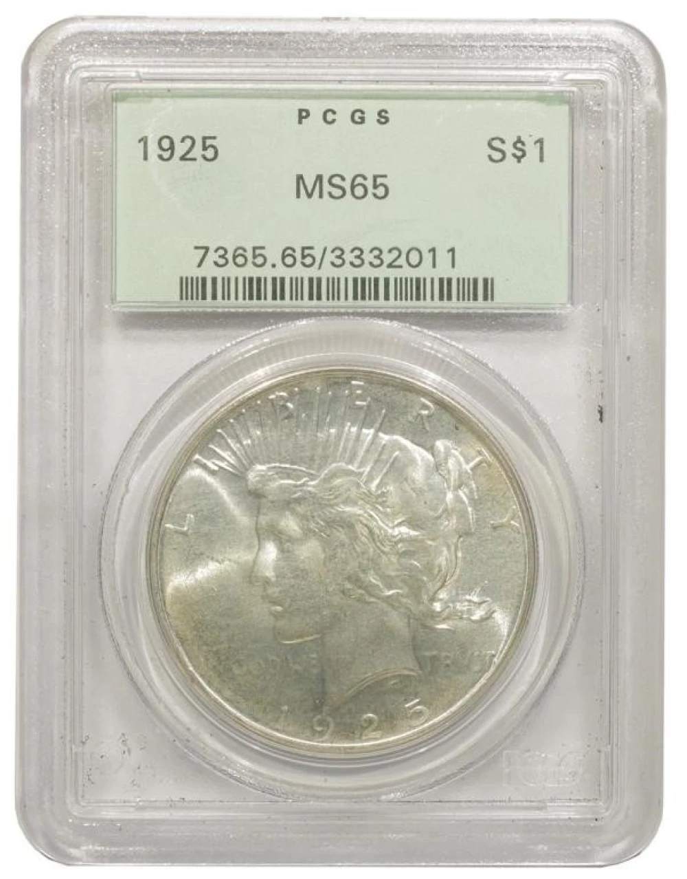 PCGS MS-65 1925 Peace $1