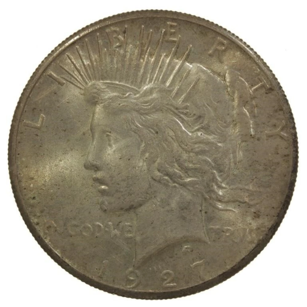 Toned MS-60 or Finer 1927 Peace Dollar