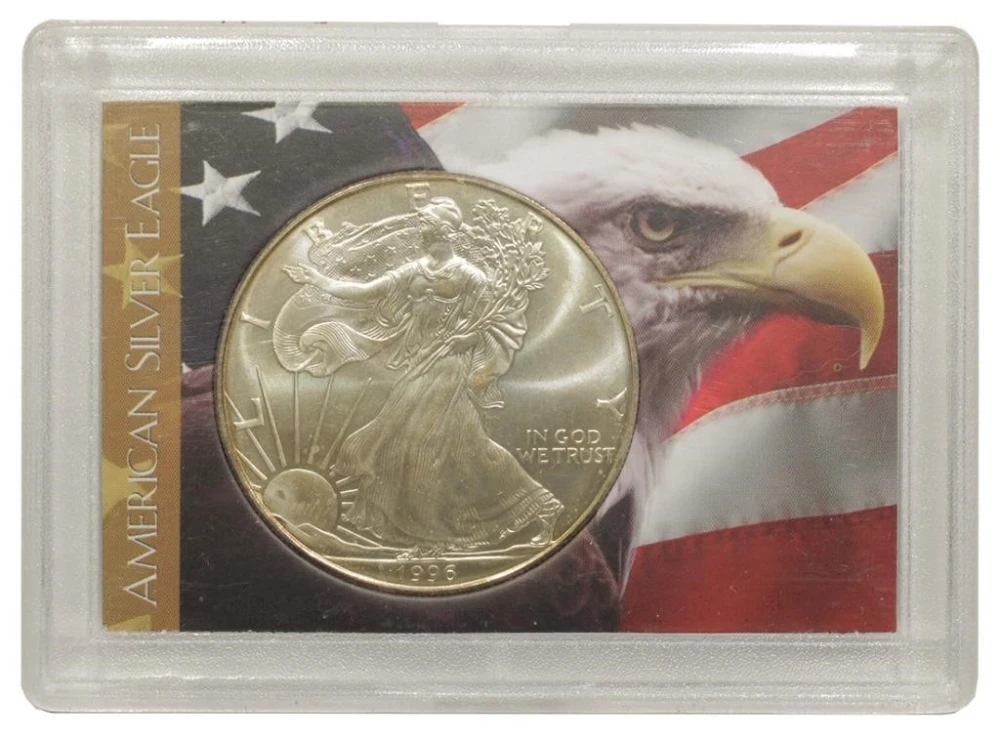 Gem Unc 1996 Silver American Eagle $1