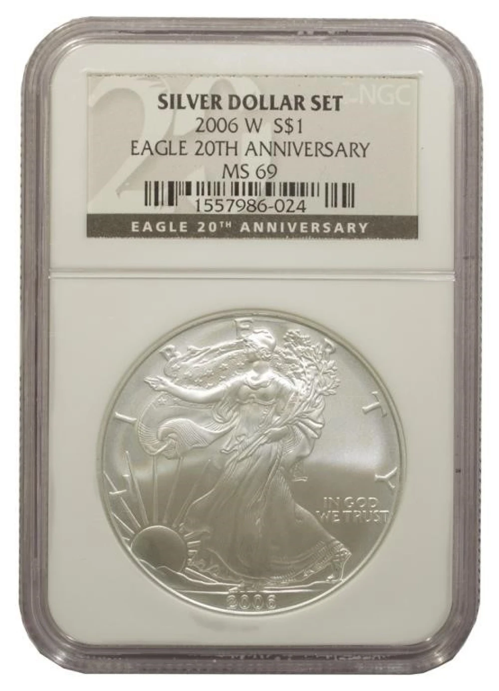 NGC MS-69 2006-W American Eagle Silver $1