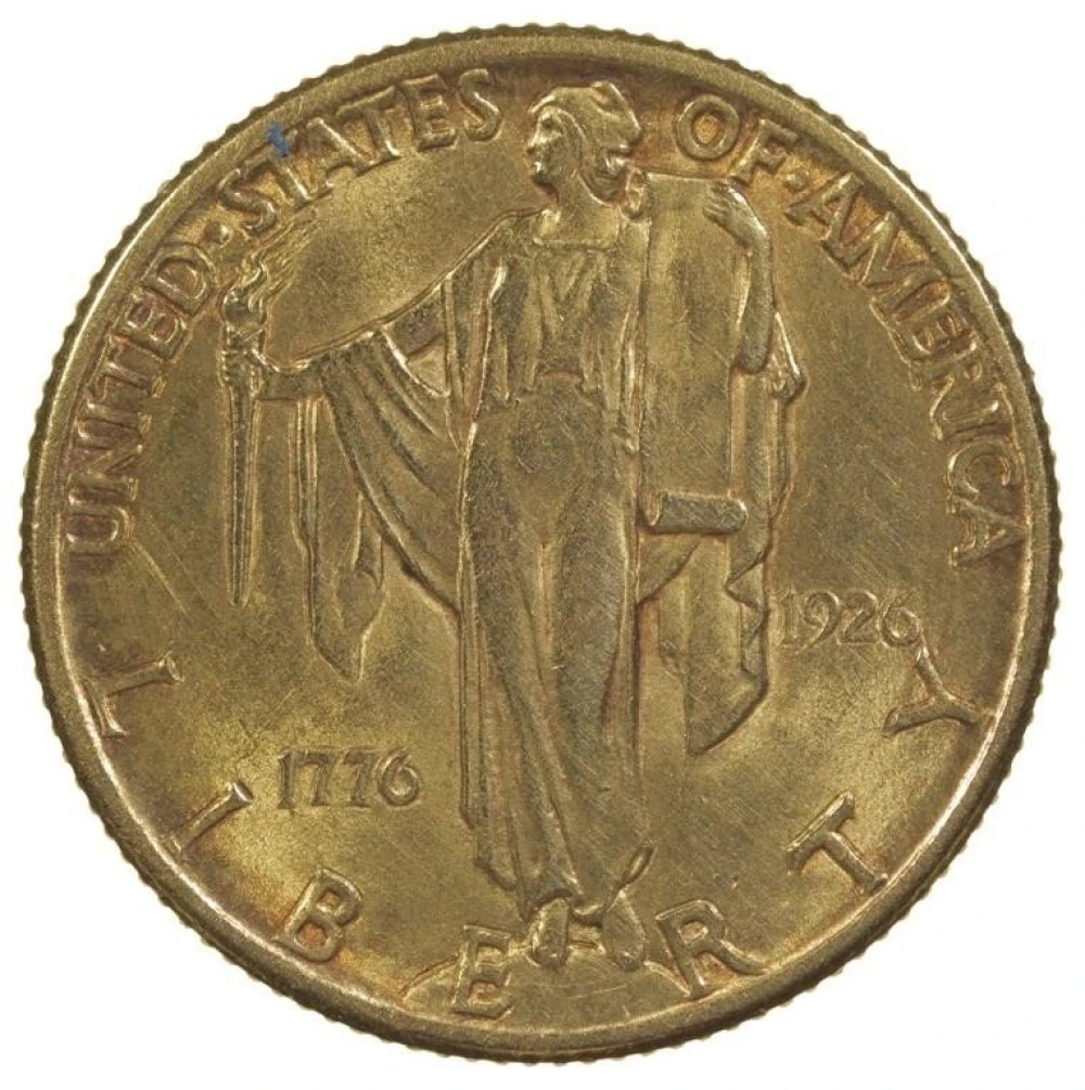 MS-60 1926 Sesquicentennial $2.50 Gold