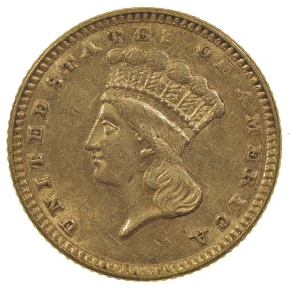 MS-60 Details 1883 Gold $1