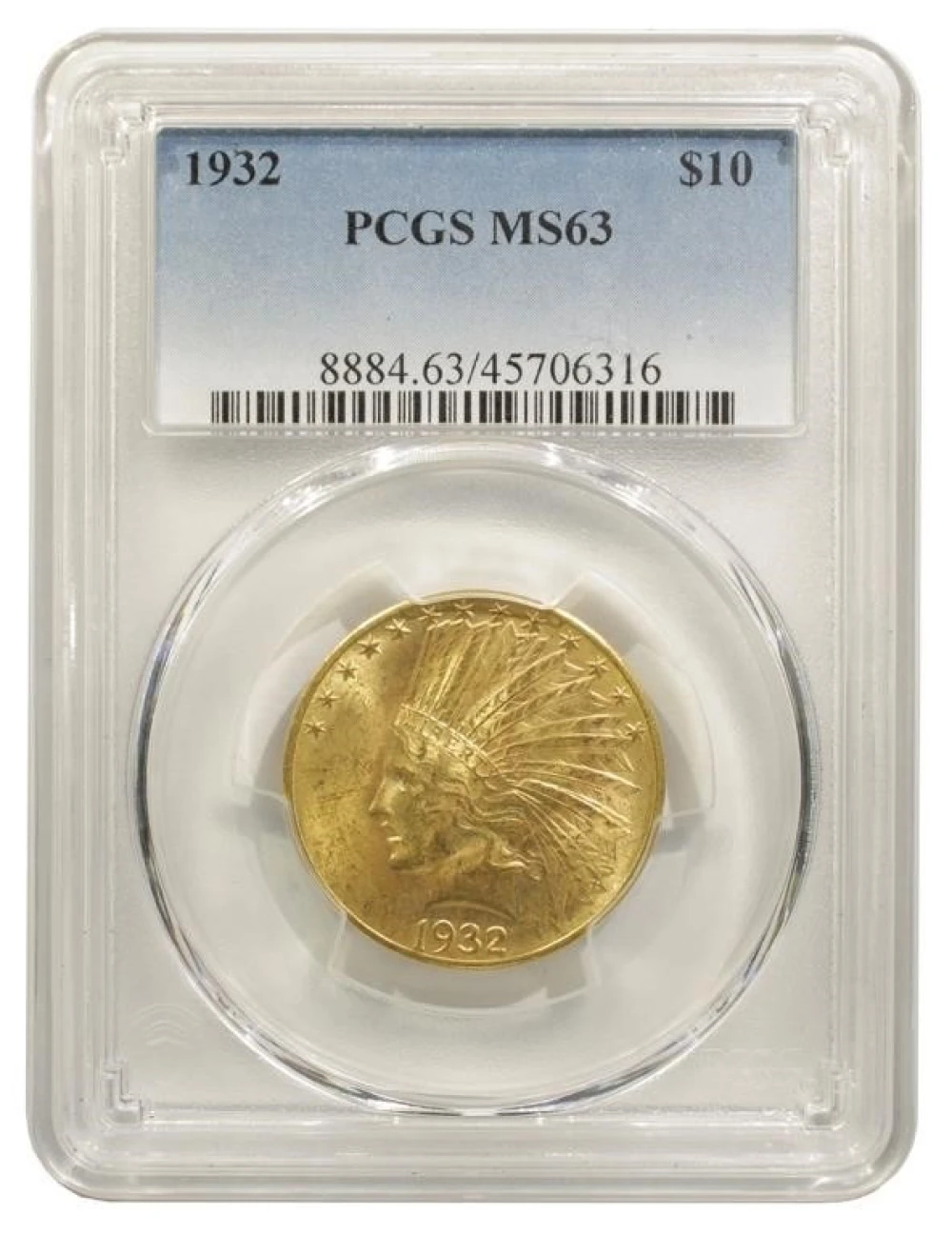 PCGS MS-63 1932 Gold $10 Indian