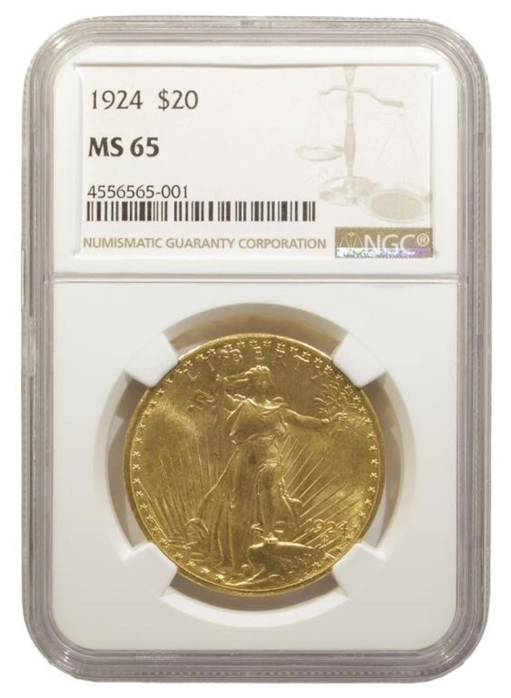 NGC MS-65 1924 Gold $20