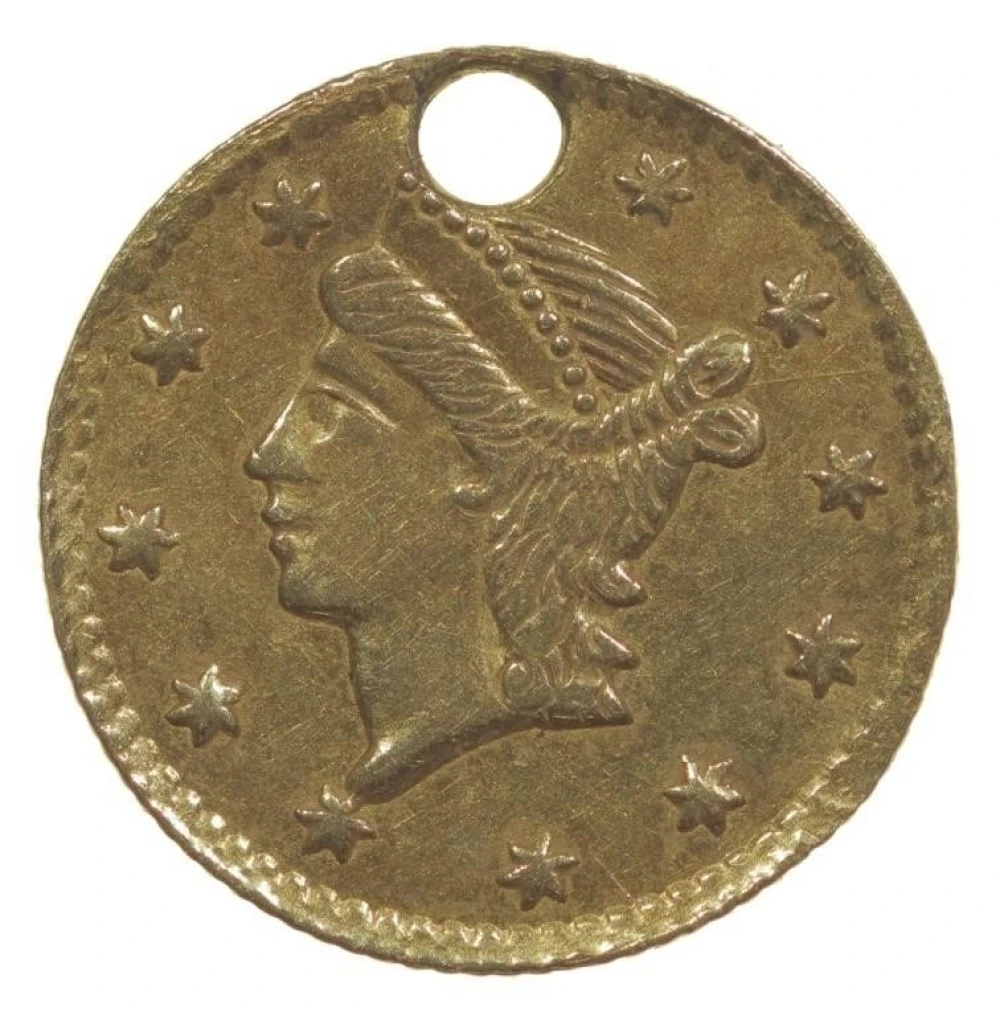 California Gold. EF to AU Details 25-Cents