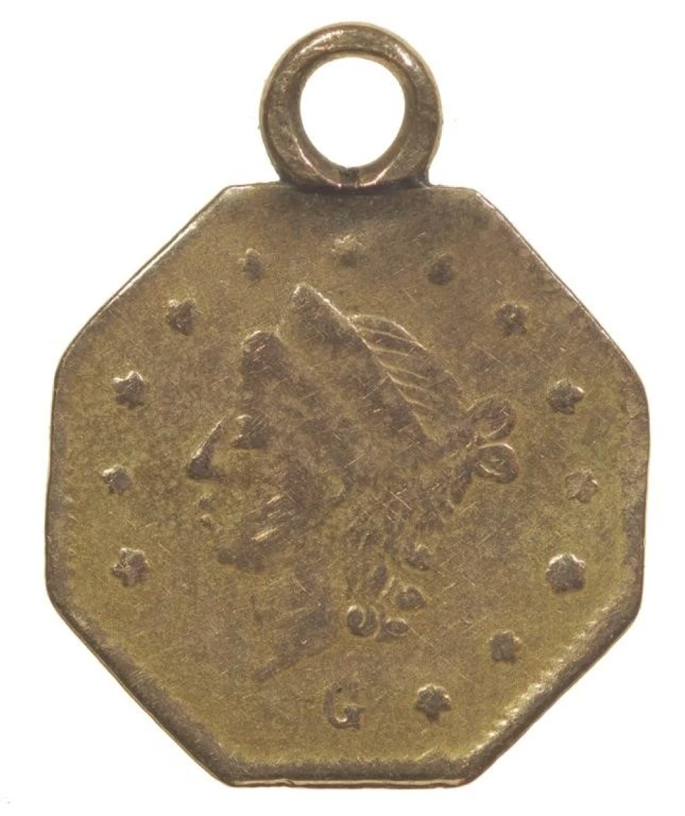 California Gold. Fine to VF Details 25-Cents