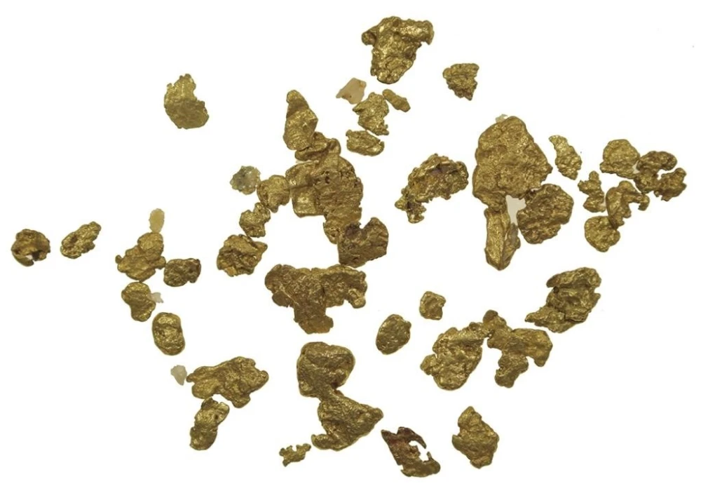 Pile of Tiny Gold Nuggets