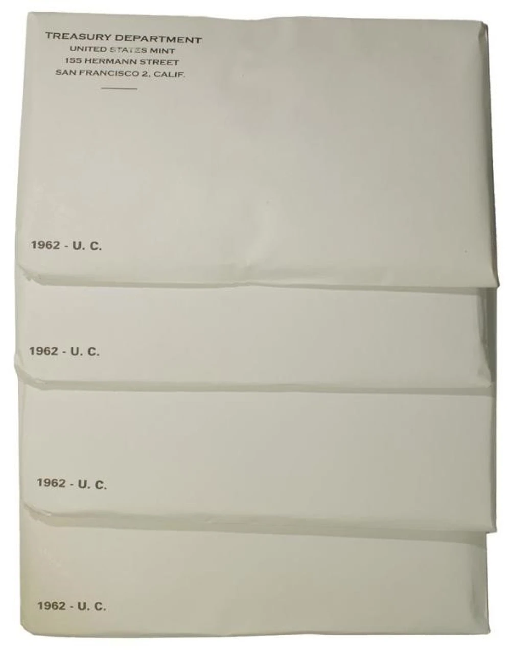 Lot of 4 Sealed 1962 Mint Sets