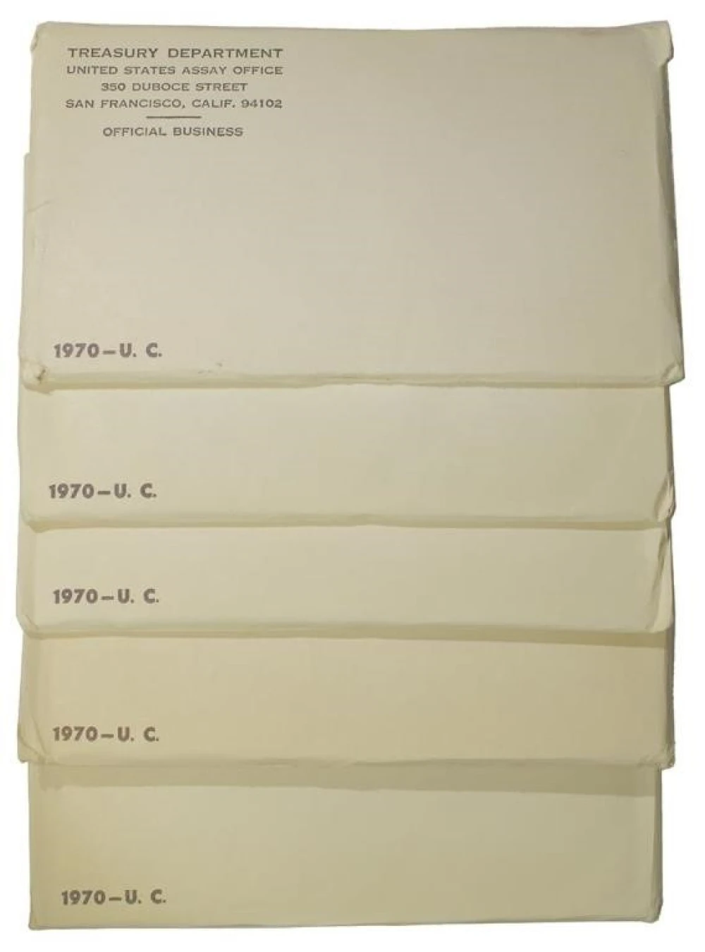 Group of 5 Sealed 1970 Mint Sets