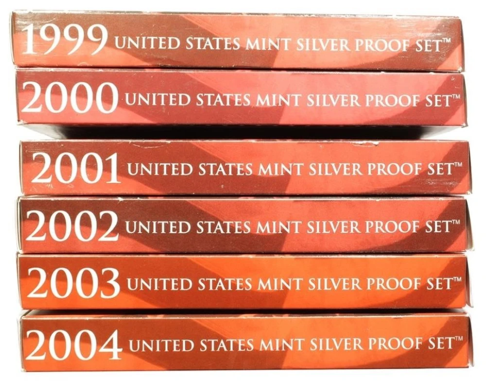 1999-2004 Silver Proof Set Lot