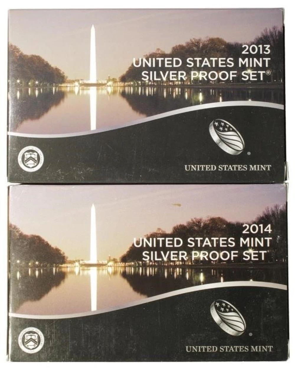 A 2013 and 2014 Silver Proof Set