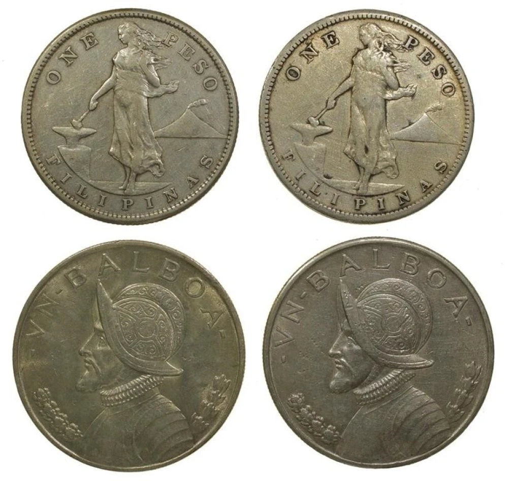 4 Piece Crown Sized World Silver Pieces