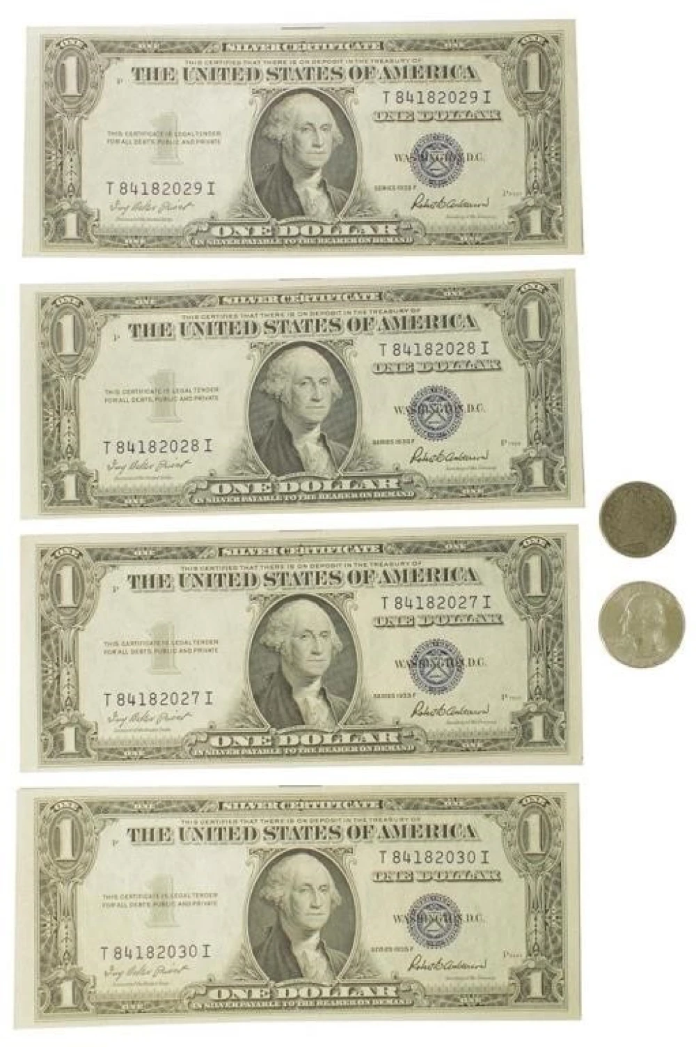 6 Piece Coin & Currency Lot