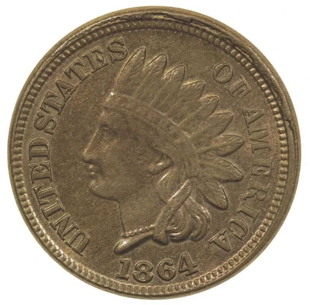 BU-60+ 1864 Indian Cent