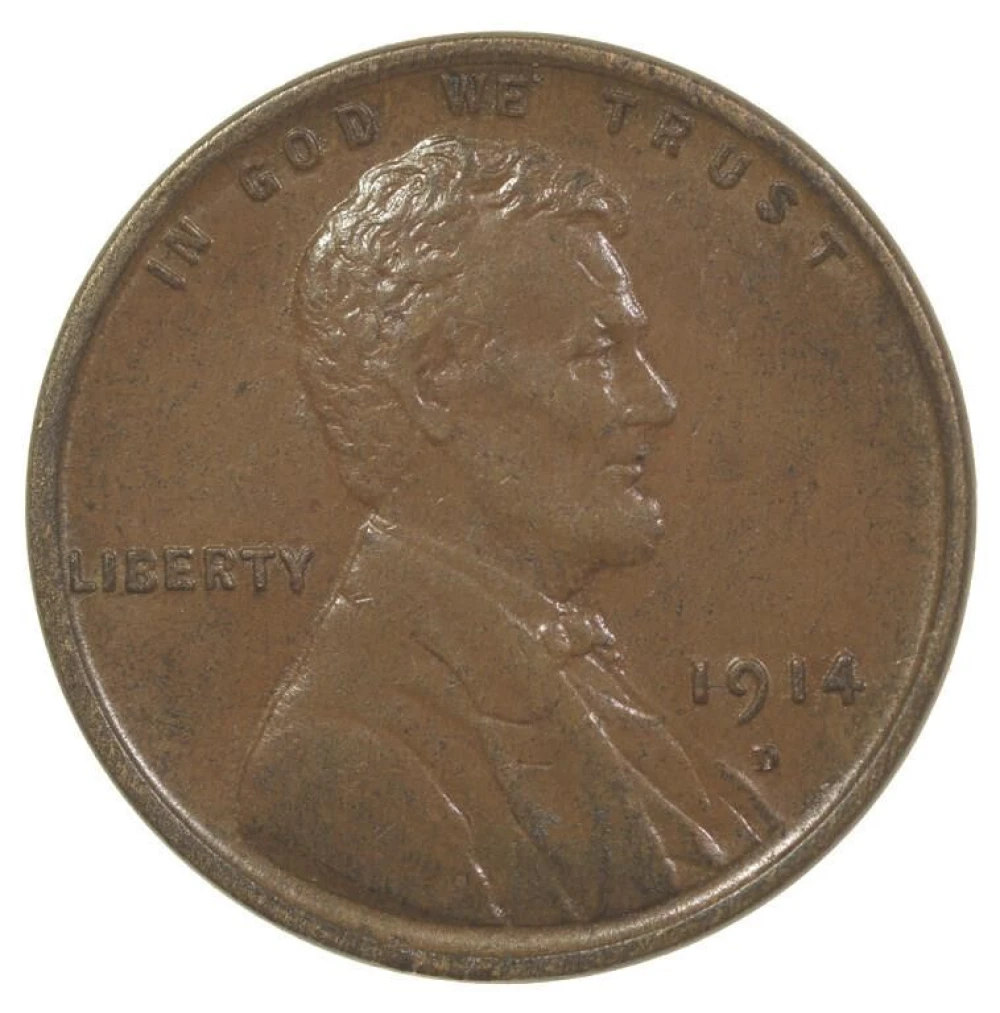 AU 1914-D Lincoln Cent