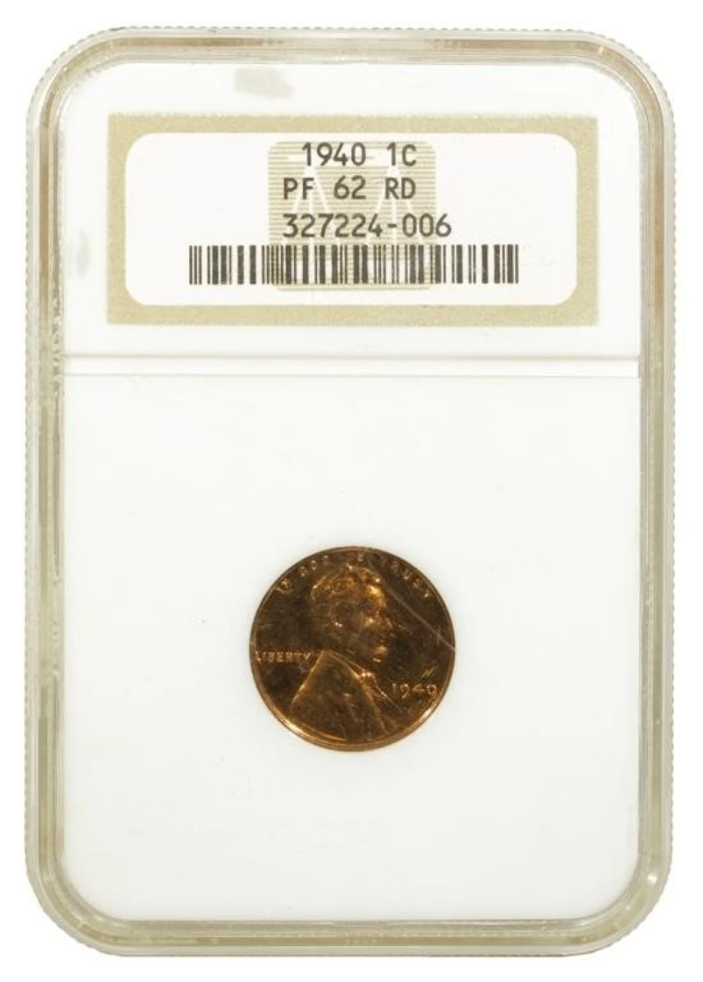 NGC Proof-62 Red 1940 Lincoln Cent