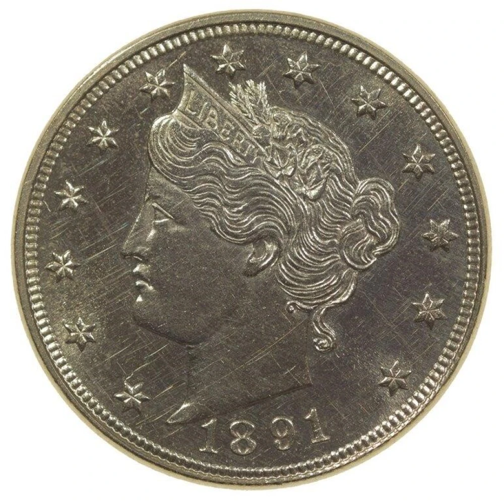 Proof-62 1891 Liberty Nickel