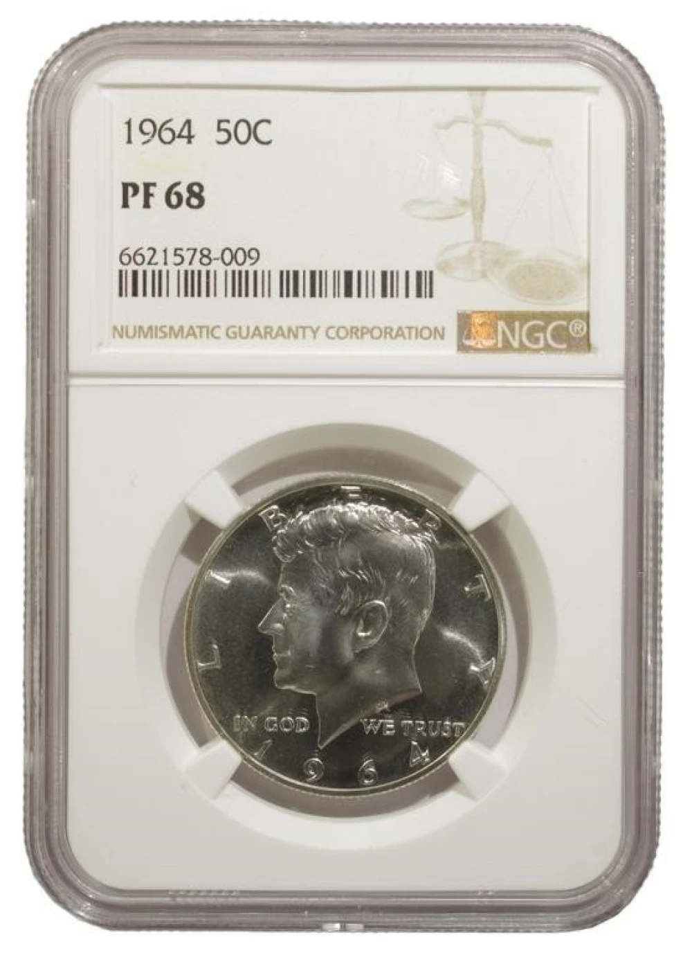 NGC Proof-68 1964 Kennedy Half Dollar