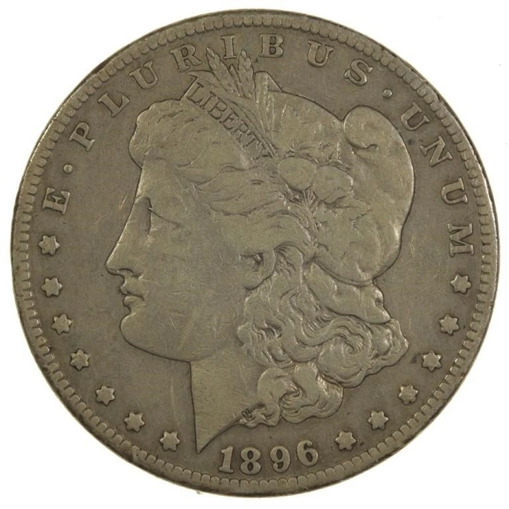 Fine 1896-S Morgan Dollar