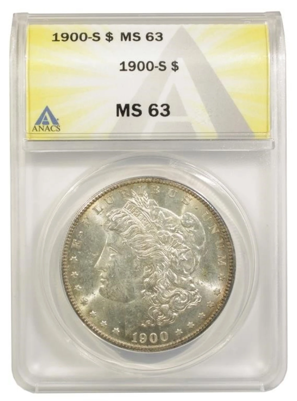 ANACS MS-63 1900-S Morgan Dollar