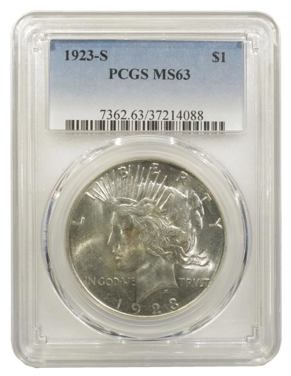 Choice MS-63 1923-S Peace Dollar