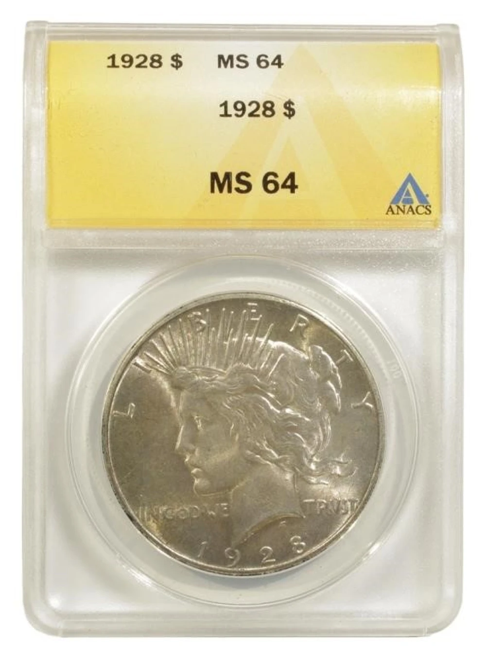 ANACS MS-64 1928 Peace Dollar