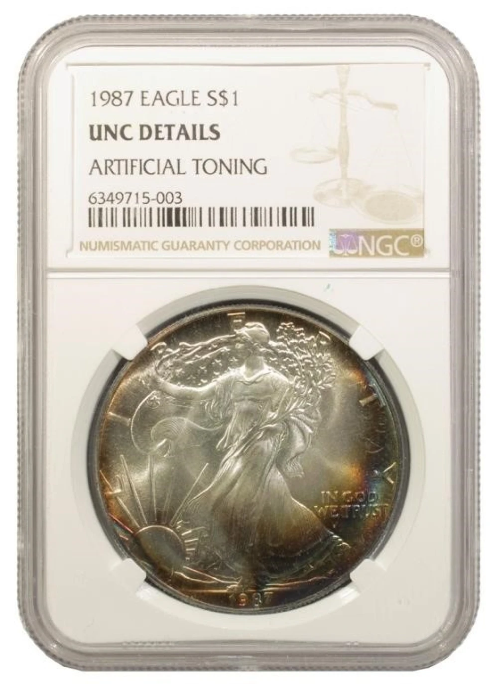 Colorful 1987 Silver Eagle